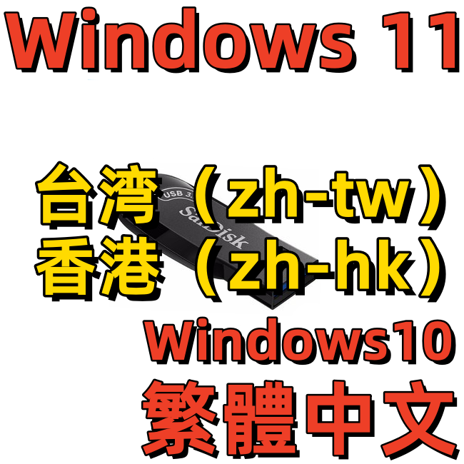 Word繁体Excel PS CAD中文Windows 11系统安装版U盘Win 10 Office