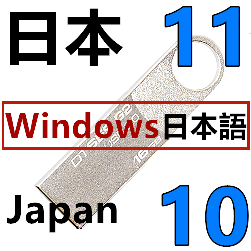 日语 日文 日版 Windows 10 Win 11 专业版 W10 W11 系统安装U盘