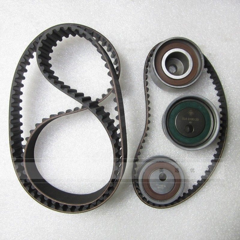 黄海v3旗胜f1大柴神挑战者傲龙正时皮带涨紧轮涨紧器平衡齿带套装