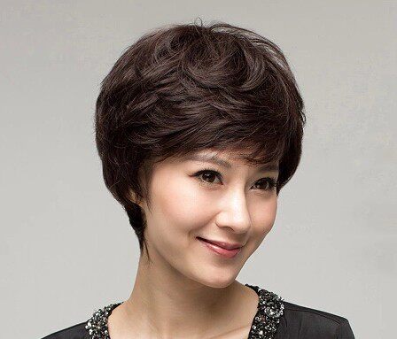 包邮阿姨女发 短发  中老年假发 女 短卷发 妈妈jiafa 女士发套新