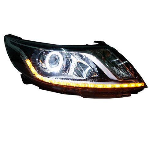 K2大灯改装日行灯天使眼双光透镜