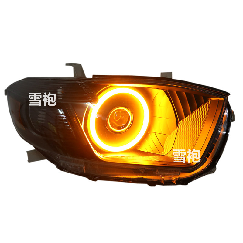 汉兰达黑武士大灯总成改装黑武士