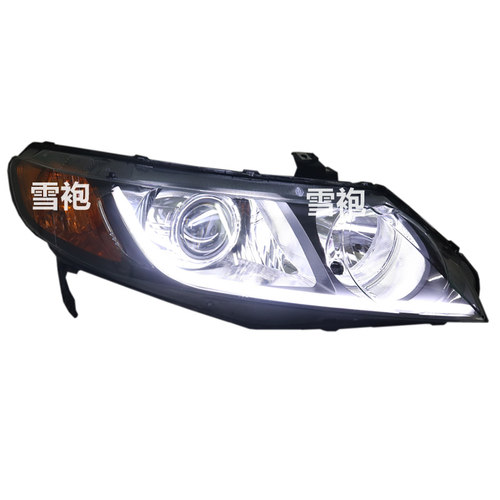 思域大灯总成改装激光双光透镜