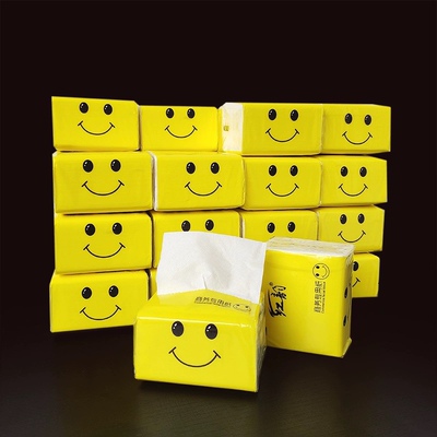 正方形整箱64包饭店餐馆原生竹浆