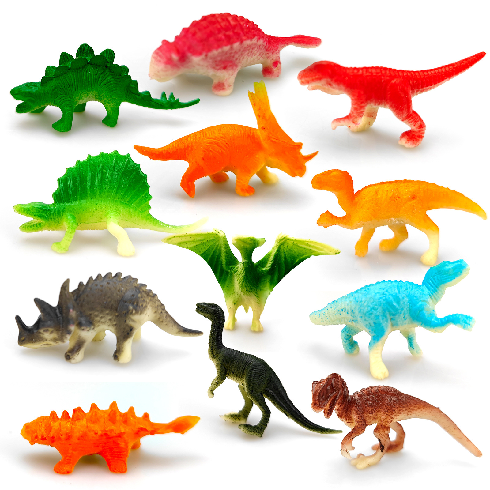 恐龙模型仿真动物实心海洋迷你小动物恐龙地摊儿童玩具