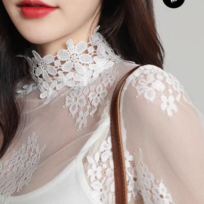 百搭风蕾丝很仙蕾丝透视