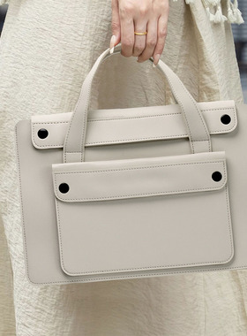 手风琴系列手提包2025新款风琴笔记本电脑包防水适用联想小新14寸轻便大容量macbook16手拎包电脑保护内胆包