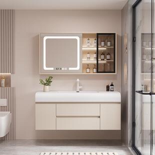 艺祐诚新款卫生间洗手可丽耐一体盆浴室柜洗漱洗脸池台盆组合陶瓷