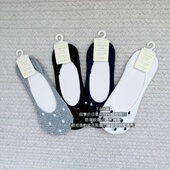 纯色波点网面船袜纯棉短袜 35%精梳棉 包邮 超级回馈价日单