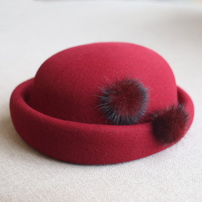 贝雷帽出游休闲女秋冬短檐