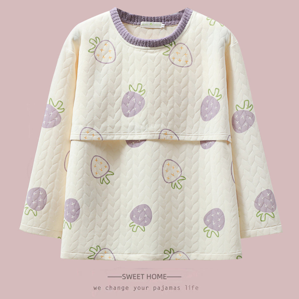 空气棉哺乳上衣单件秋冬季孕妇睡衣月子服产后喂奶大码加肥200斤,孕妇装/孕产妇用品/营养,家居服上装,淘宝优惠券,粉丝福利购,淘宝优惠卷