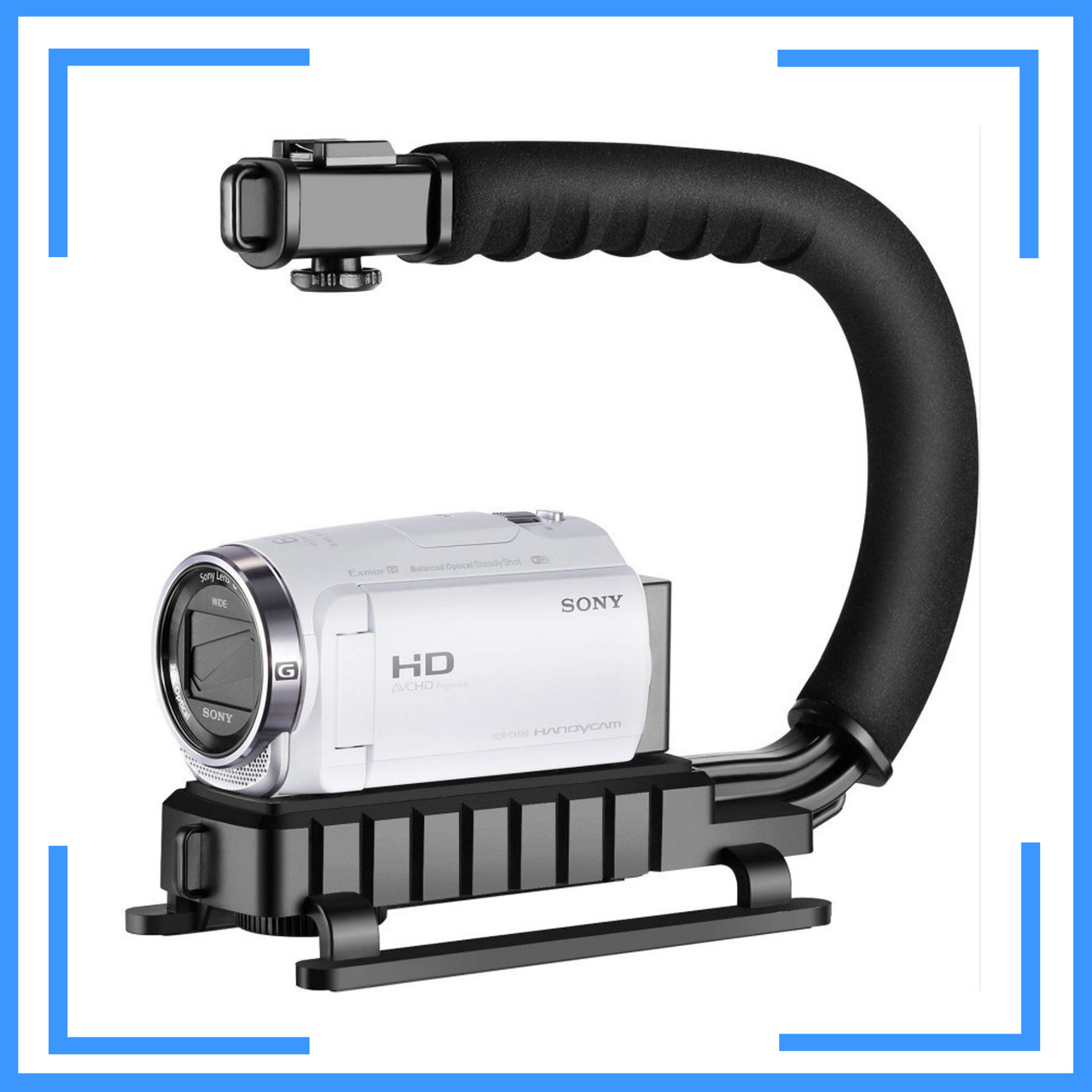 手持稳定器dv支架可接闪光灯