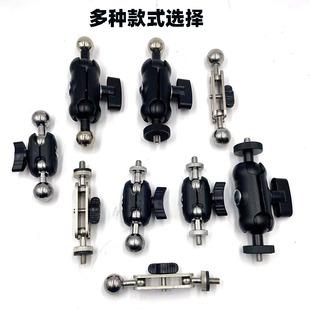 1/4万向豌豆荚三脚架配件替换头手机支架转接头360度相机花生夹