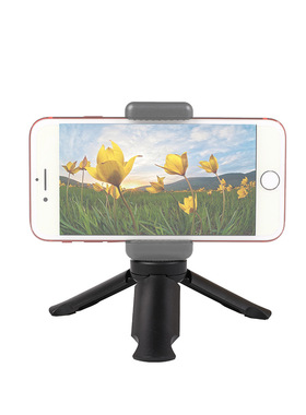 桌面三脚架LED摄影灯 hero4/5/6运动相机便携 手柄三脚架三角支架