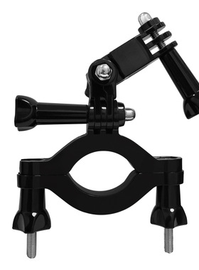 GoPro Hero9/8/7/6/5大管径摩托车支架 大直径固定架 GoPro管夹
