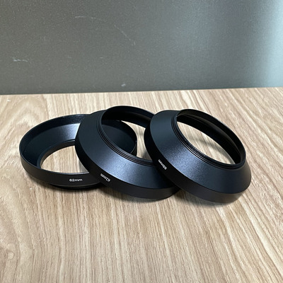 37mm 金属广角镜头遮光罩通用58/67罗口遮光罩 小喇叭 金属遮光罩