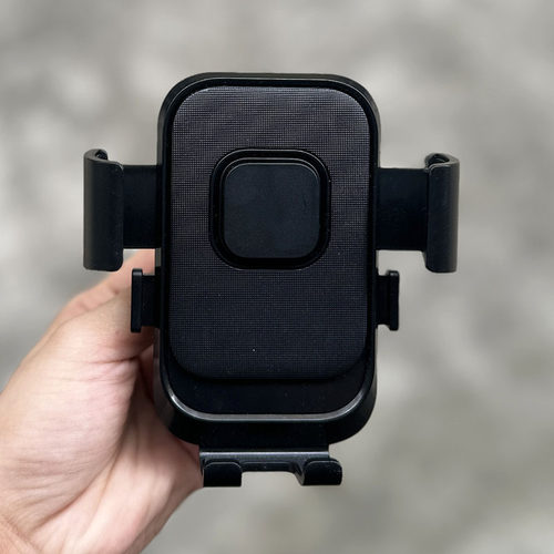 单手取放夹按键手机支架