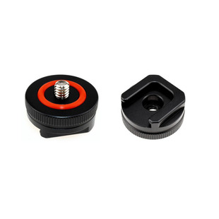 单反相机免笼配件热靴扩展加装1/4转接冷靴座闪灯光麦克风转换座