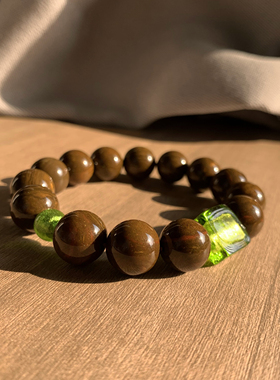 KuKu原创复古海洋碧玉琉璃手串