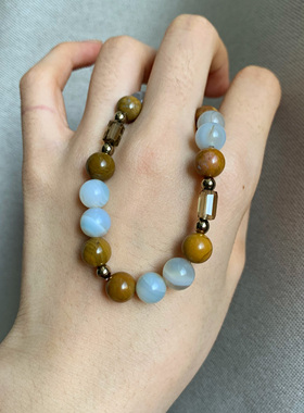 原创设计新中式天然玉石手链女