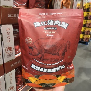 开市客神农公社靖江猪肉脯干辣味第二食品厂特级原切大片网红零食