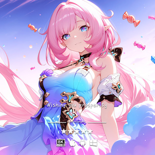 34二次元 爱莉希雅 游戏动漫手机平板电脑高清壁纸 崩坏3 4K8K壁纸