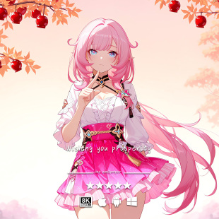 二次元 爱莉希雅43 游戏动漫手机平板电脑高清壁纸 崩坏3 4K8K壁纸