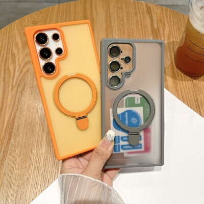 适用三星s25ultra磁吸支架手机壳