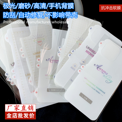 适用苹果17pro半包磨砂手机后膜