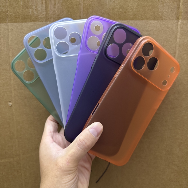 适用苹果17promax超薄磨砂手机壳