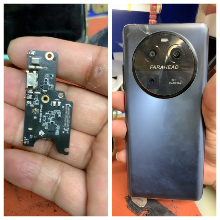 荣耀帝王X80PRO M80尾插小板 BA202309 充电小板 送话器卡槽后盖