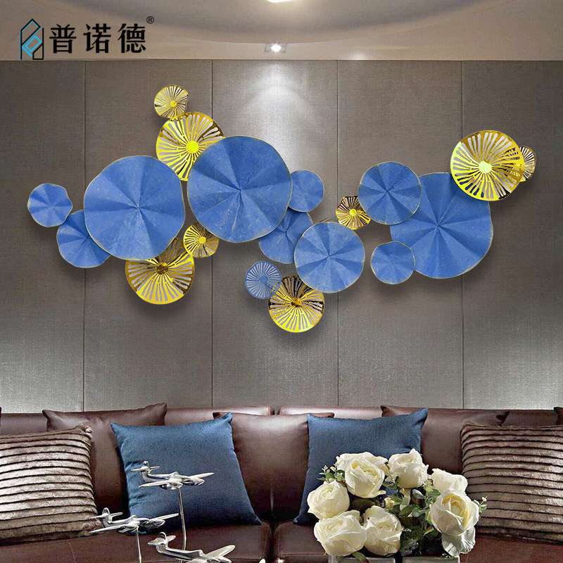 现代立体铁艺壁饰荷花客厅创意墙饰花卉家居墙壁装饰品墙上面挂饰在类目 家居饰品, 壁饰中 - 来自Buy2taobao.com提供专业的淘宝代购服务