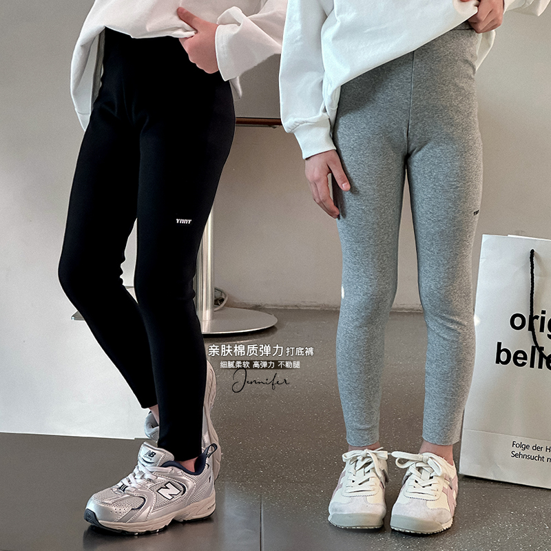 女童打底裤2025春季新款韩版简约