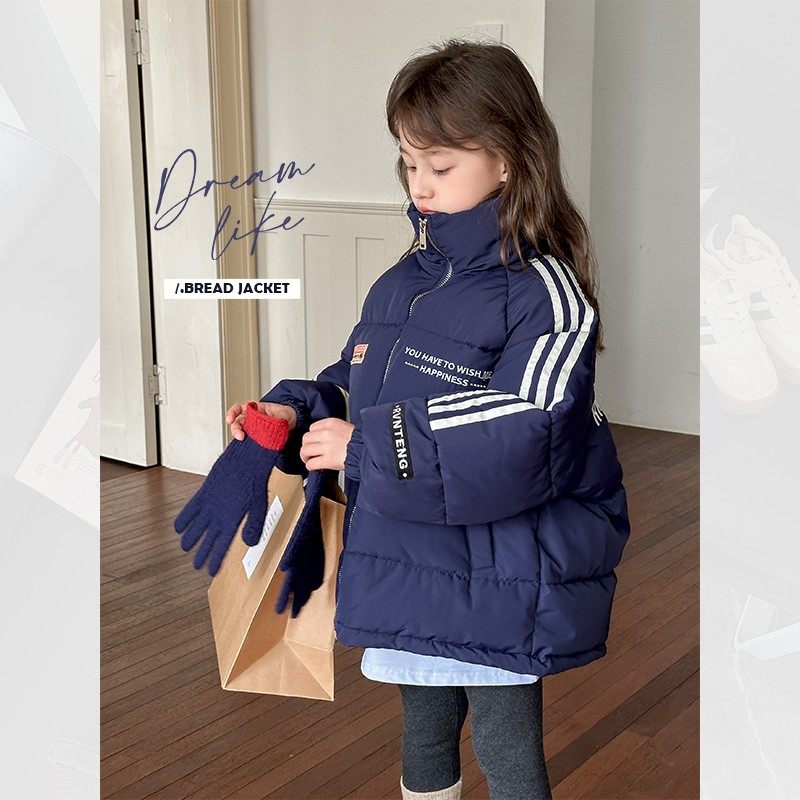 儿童加厚外套2024冬季新款男女童藏青色美式洋气面包服中大童棉衣,童装/婴儿装/亲子装,羽绒服,淘宝优惠券,粉丝福利购,淘宝优惠卷