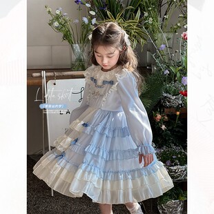 女童洛丽塔公主裙2026春装新款儿童高级连衣裙宝宝生日礼服纱裙子