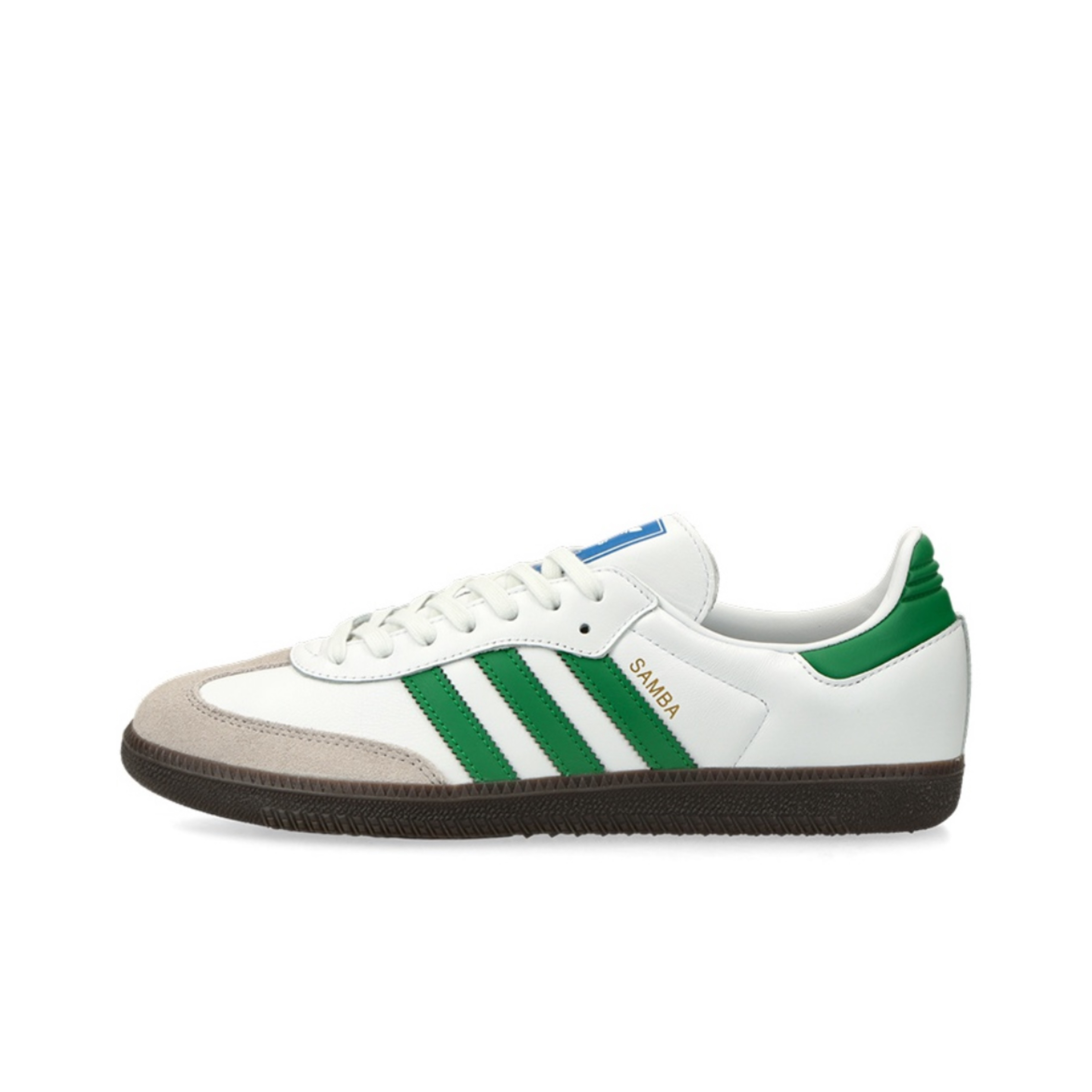 adidas originals Samba OG 低帮板鞋男女同款 白绿IG1024 IE3437