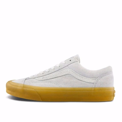 Vans Style 36系列 翻毛皮 低帮 板鞋 男女同款 灰色