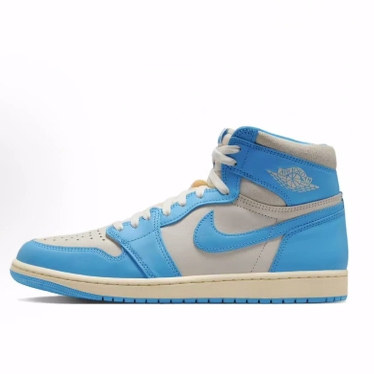 Jordan Air Jordan 1 High OG“UNC 高帮 篮球鞋 男女同款 白蓝
