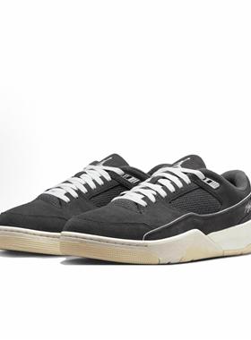 耐克Jordan Flight Court复古潮流低帮板鞋男款黑色HF3255-002