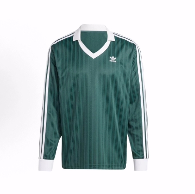 adidas originals ADICOLOR PIQUE 条纹套头足球长袖T恤 男款
