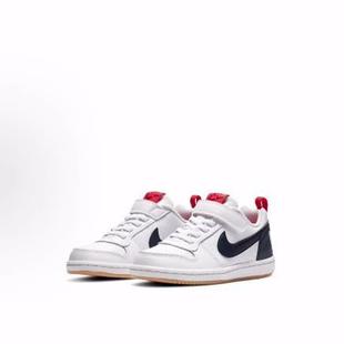 Low 舒适百搭 低帮 Nike 白红蓝 Borough 板鞋 中小童 Court