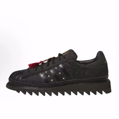 CLOT x adidas originals 时尚百搭 低帮 板鞋 男女同款 黑色