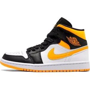 Jordan Air Jordan 1 mid se 中帮 复古篮球鞋 女款 黑黄