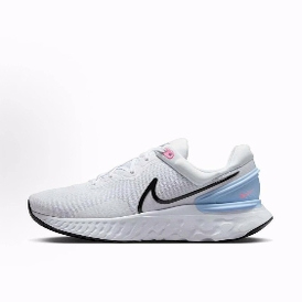 Nike React Miler 3 舒适 低帮 休闲跑步鞋 男款 白色