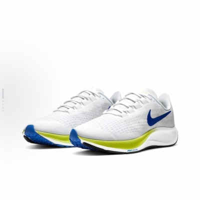 Nike Pegasus 37 Air低帮 气垫 训练跑步鞋男款 白绿蓝BQ9646-102