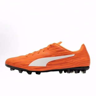 PUMA彪马 Rapido 3 MG（胶质短钉） 人造草地 足球鞋 男款 白橙