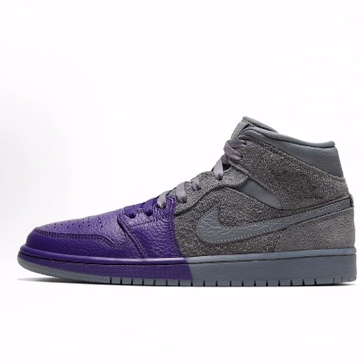 sheila rashid x Jordan Air Jordan1mid中帮 复古篮球鞋女款灰紫