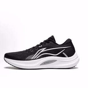 LiNing李宁 越影4 软弹抓地 稳定减震 低帮 休闲跑步鞋 男款 黑色