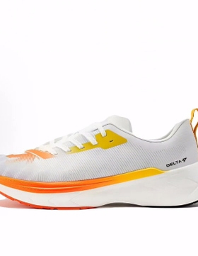 迪桑特DESCENTE DELTA 低帮 休闲跑步鞋 男女同款 白橙色