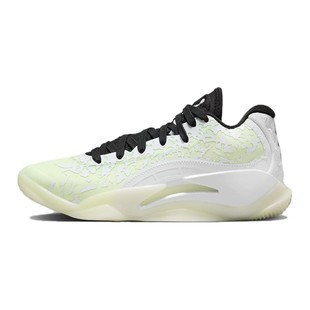 Jordan Zion 3 儿童篮球鞋 白色 低帮 大童 防滑减震 白黄色